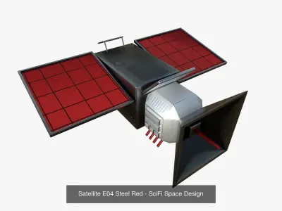 10 Satellite E Collection - SciFi Space Design 3D Model Pack