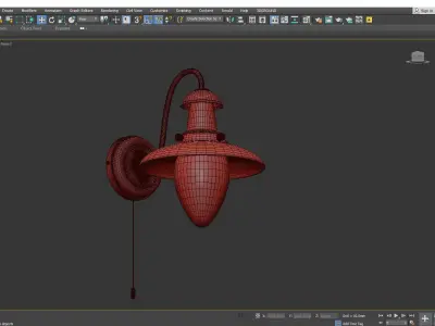 Fisherman Arte Lamp Low-poly 3D model