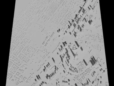 Dubai 3D Printing stl file 3D Model of Dubai 3D print model