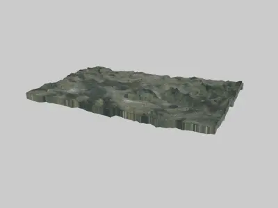 Stuttgart City Low-poly 3D model