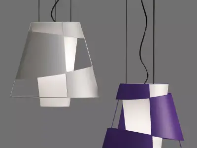 Pallucco pendant lamp with shades 3D model
