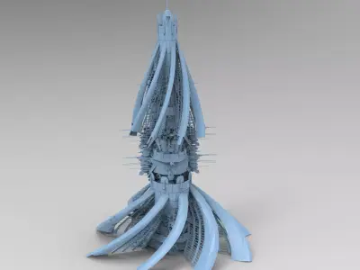 London Modern Sci Tower Elite 3D model