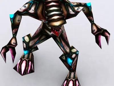 3DRT - Warbeast Monster - Rake Low-poly 3D model