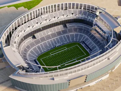 AT and T Stadium - Cowboys 3D model