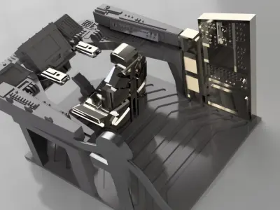 Mandalorian ship Razor Crest 3D print model