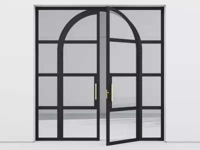 Aluminium door 338 3D model