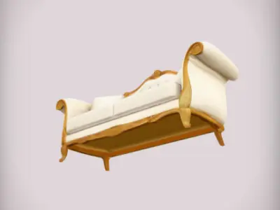 Premium Sofa Low-poly 3D model