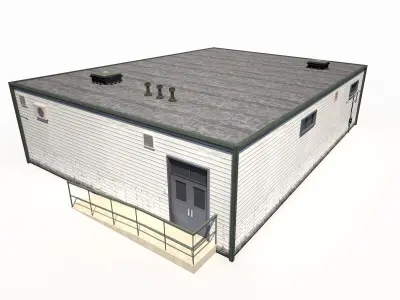 Modern Warehouse 190 Low-poly 3D model