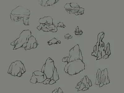 Mountain - Stone - Rockery 69 3D model