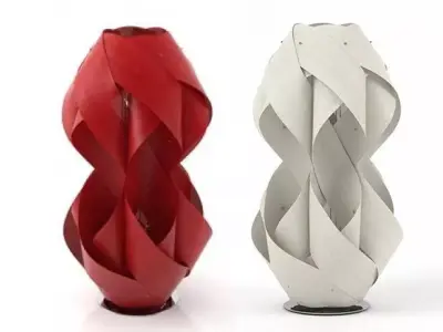 Anfora M lamp made of paper 3D model