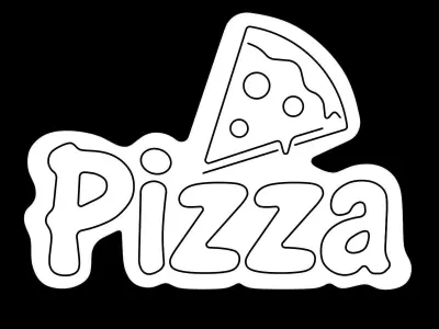 Pizza Neon Sign 3D model purchase