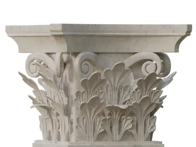 Corinthian Column 3D model shop