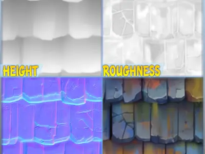 Stylized Roof Seamless Texture Texture