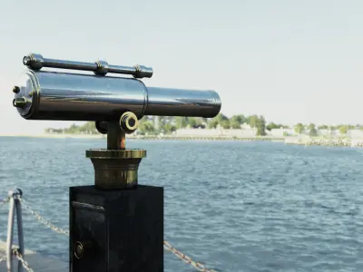 Telescope tripod 3D model