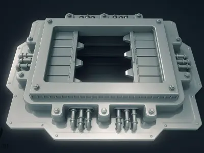 3D SciFi Garbage Chute 3D model