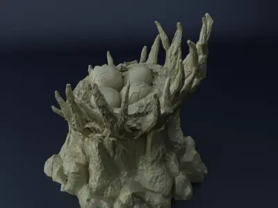 Griffon Nest Tabletop Terrain 28 MM 3D print model