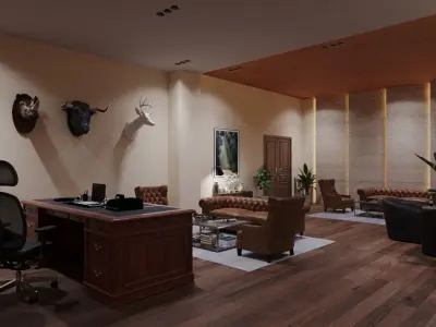 Office design 3D model order