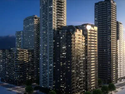 City Block Type B39 3D model