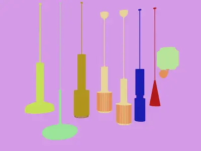 lamp droplight Low-poly 3D model