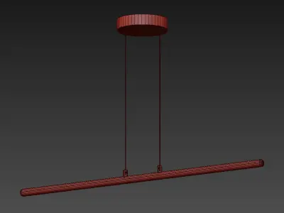 Light Rods LED Pendant 3D model