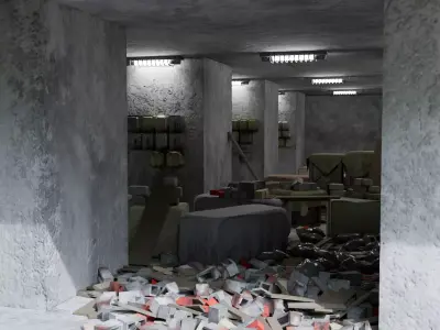 Abandoned Building Rubble - Environment 002 Low-poly 3D model