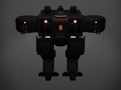 Heavy Armored Support Mech HASM-1 3D model