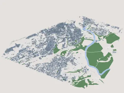 Rabat City Morocco 3D model