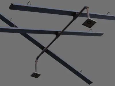 Seesaw 1C Low-poly 3D model