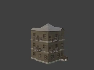 House Model 27 Low-poly 3D model