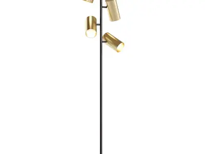  Dean Spotlight Floor Lamp Black 3D model
