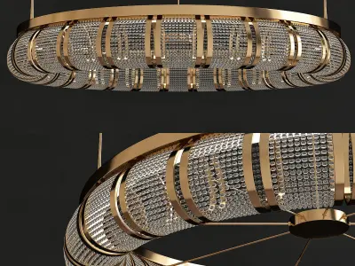 Chandeliers 3d models Collection 10 models Low-poly 3D model by 3dFront - Low-poly