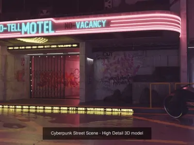 Cyberpunk Style Collection 3D Model Pack