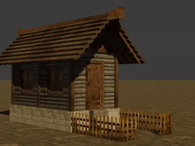 Medieval House 17 Free low-poly 3D model