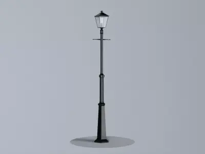 London Lamp Post - Variation 01 - 3D model