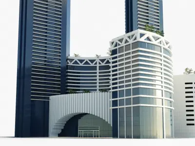 Sumou towers - Saudi arabia jeddah 3D model