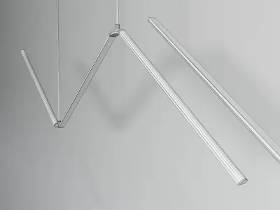 Zigzag Pendant Light Low-poly 3D model