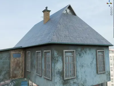 House east styled 3D model