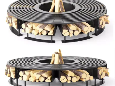 Fire Pit 02 3D model