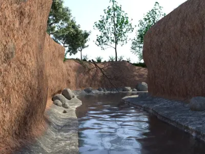 The creek DAZ 3D model