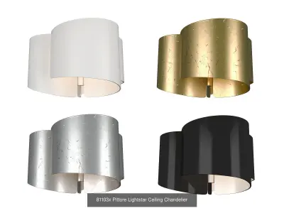 811 Pittore Lightstar Collection of Modern Lamps 3D Model Pack