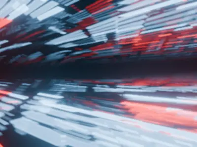 Vibrant Abstract loop Animation Low-poly 3D model