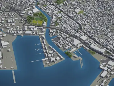 Sasebo Low-poly 3D model