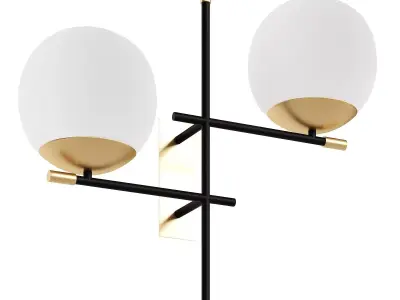  Maytoni Nostalgia wall light 2 bulb made of glass 3D model