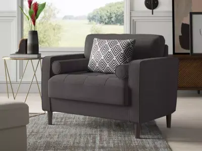 Garren Club Sofa Chair - 2 Colour 3D model