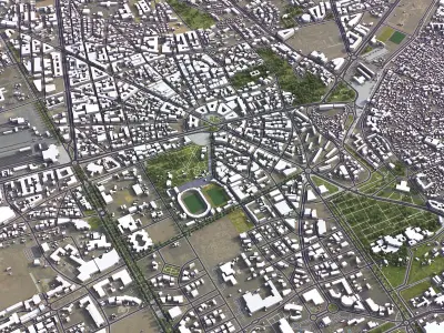 Marrakesh - 3D City Model Low-poly 3D model
