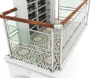Balcony Windows 3D model