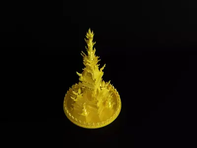 Ornate Buddhist Stupa 3D model