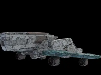 Salina V1 Huge SciFi Spaceship  3D model