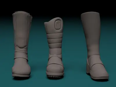 Science fiction outfits 3D model