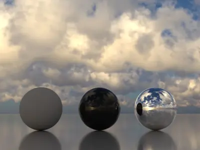 Skydome HDR - Cloudy Blue Sky 1 Texture